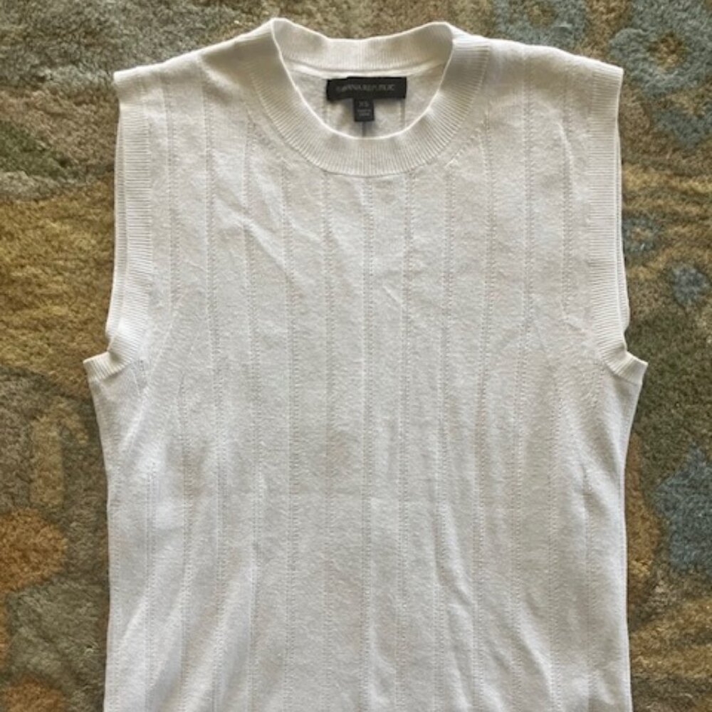 White sweater tank